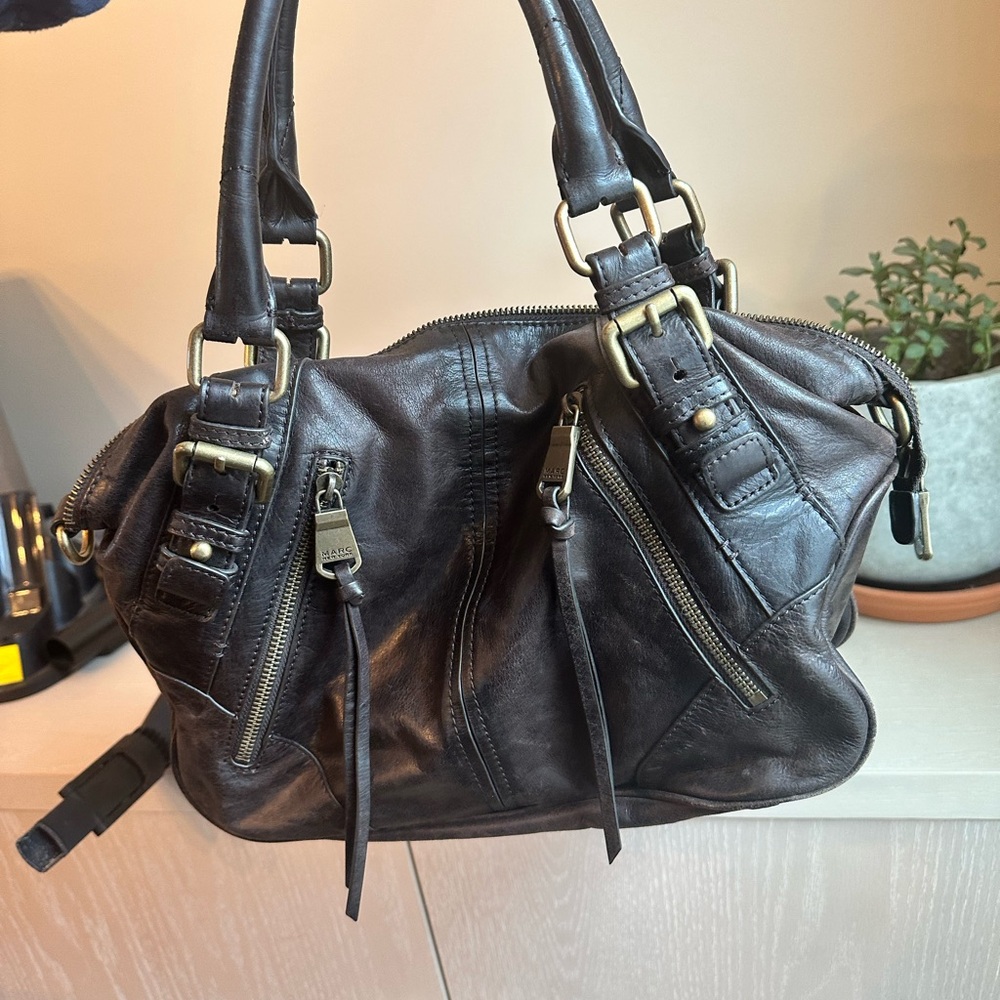 Brown Leather Women's Bag Marc New York